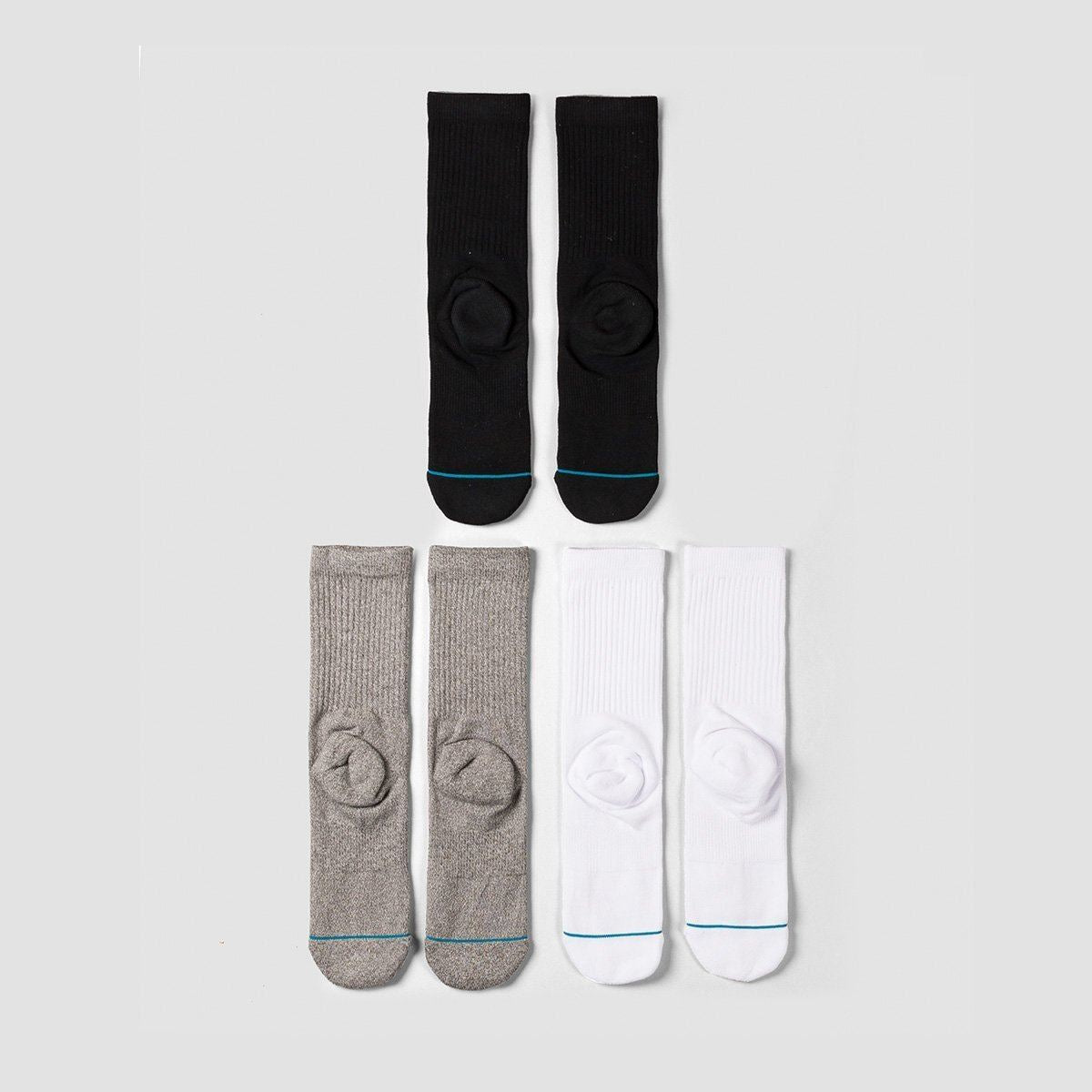 Stance Icon 3 Pack Socks Multi