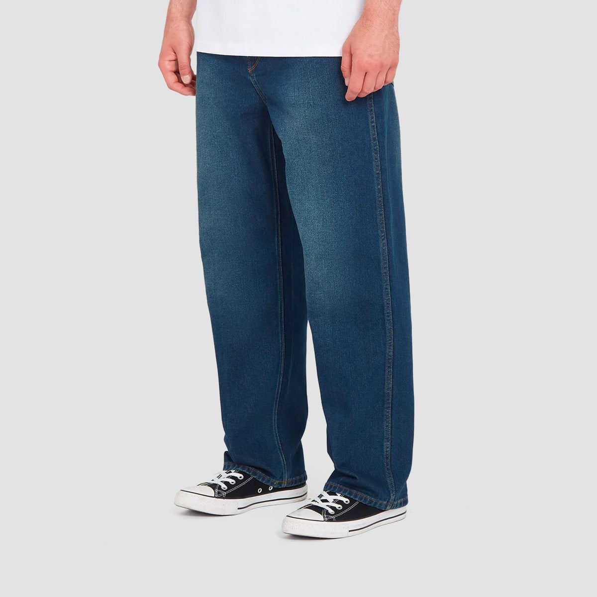 Volcom Nailer Denim Jeans Matured Blue