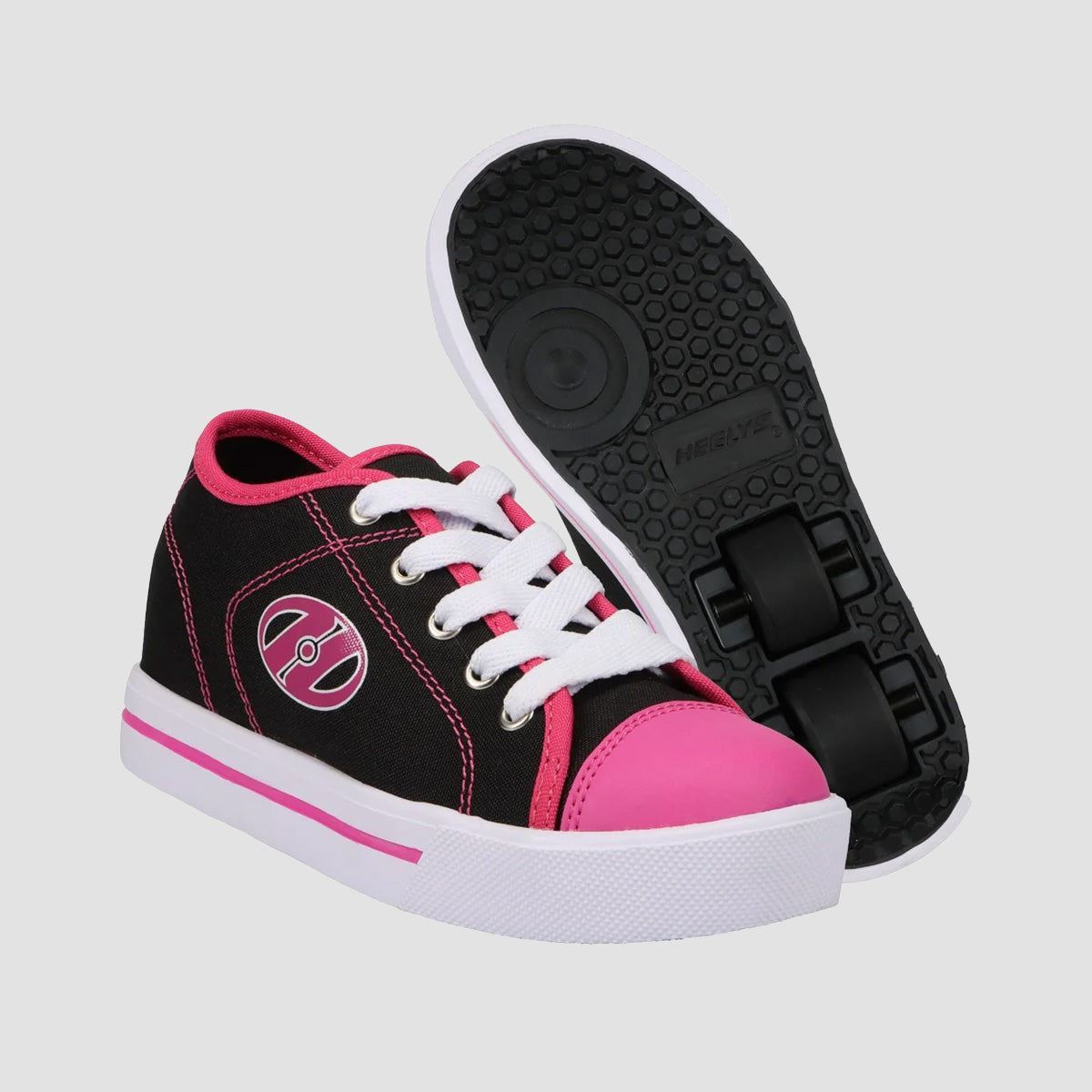 Heelys Classic X2 Black/White/Hot Pink