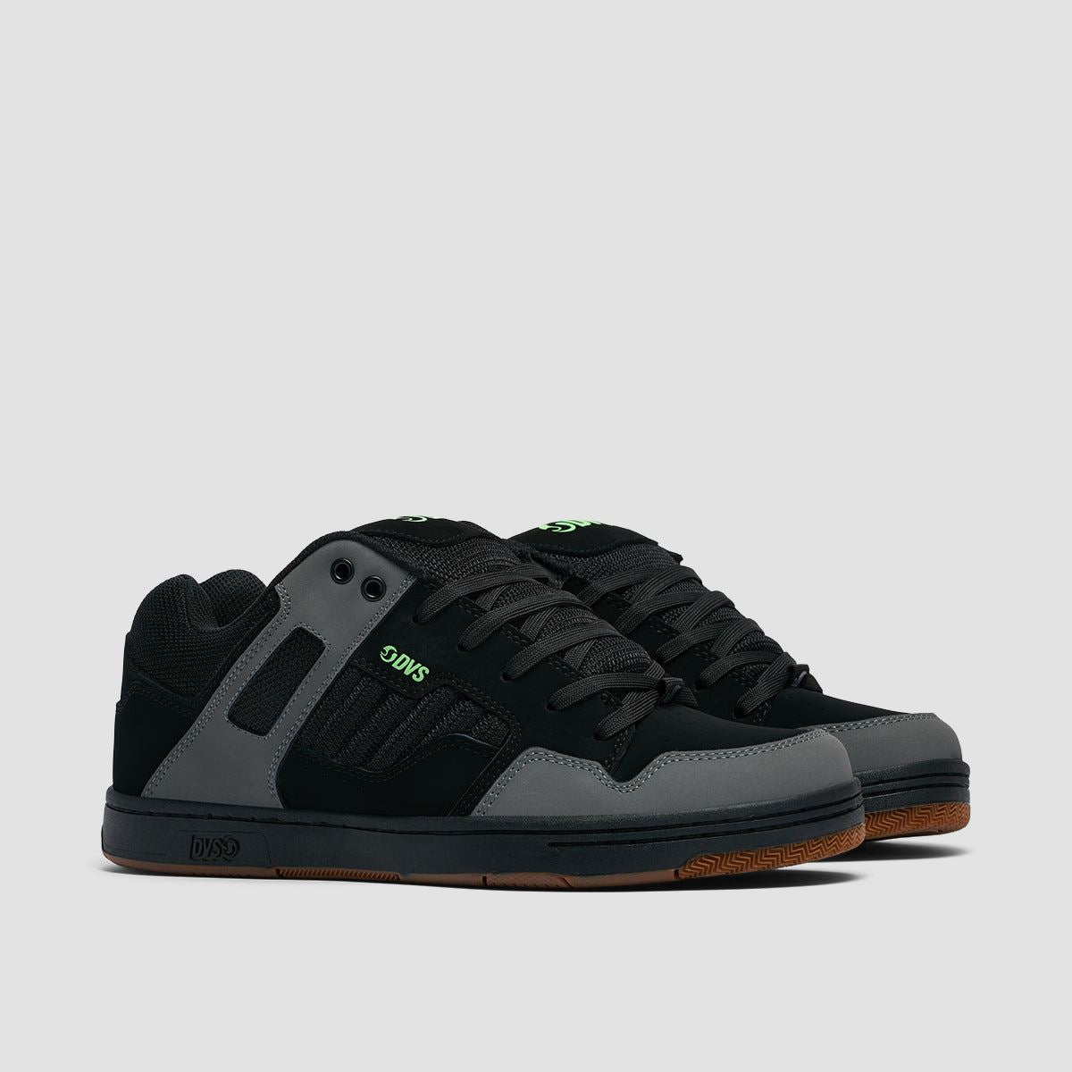 DVS Enduro 125 Shoes Charcoal Black Lime Nubuck