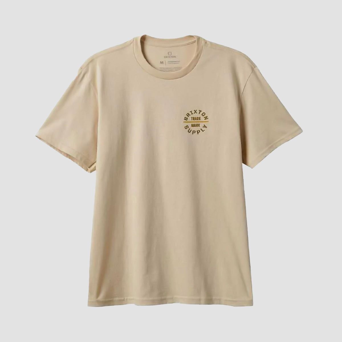 Brixton Oath V T-Shirt Cream/Grey/Mustard