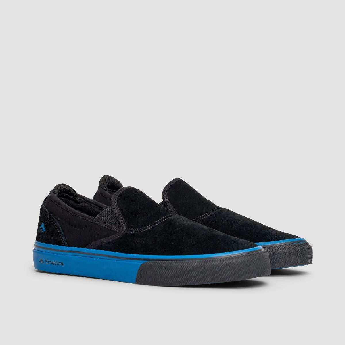 Emerica Wino G6 Slip-On Shoes - Black/Blue/Black