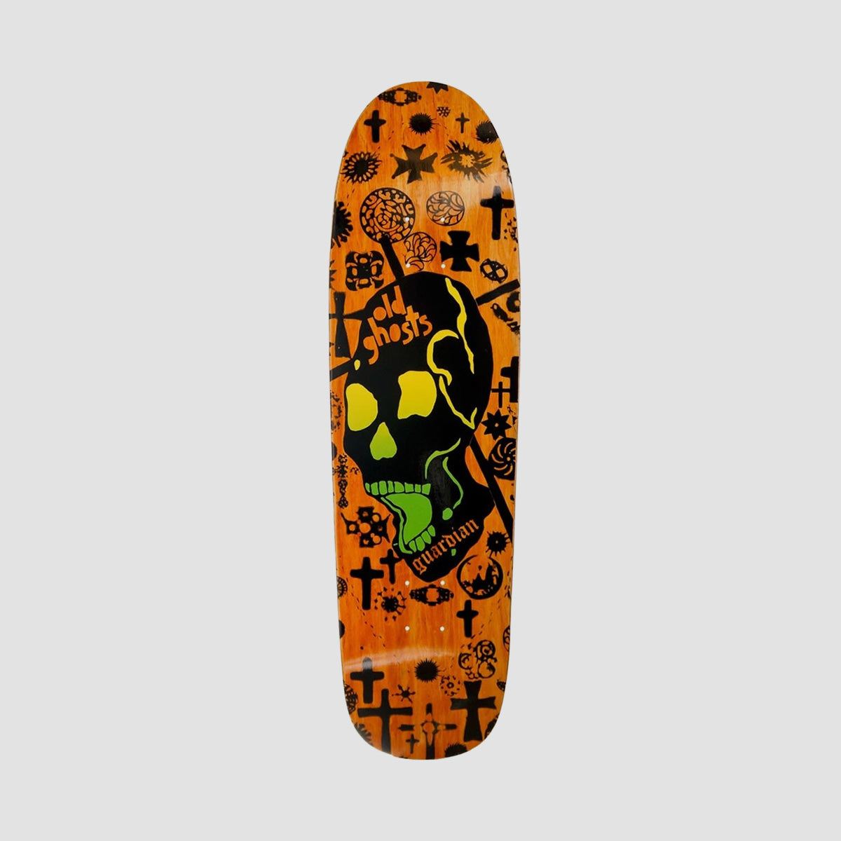 Vision Guardian Modern Skateboard Deck Orange Stain/Yellow - 8.875"