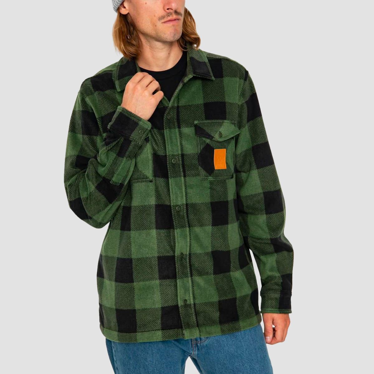 Etnies Woodsman Fleece Shirt Olive