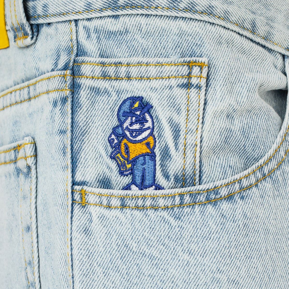 ふぁくま polar skate 93 denim Light Blue Polar '93 Denim Jeans Mid Blue | Skate Warehouse