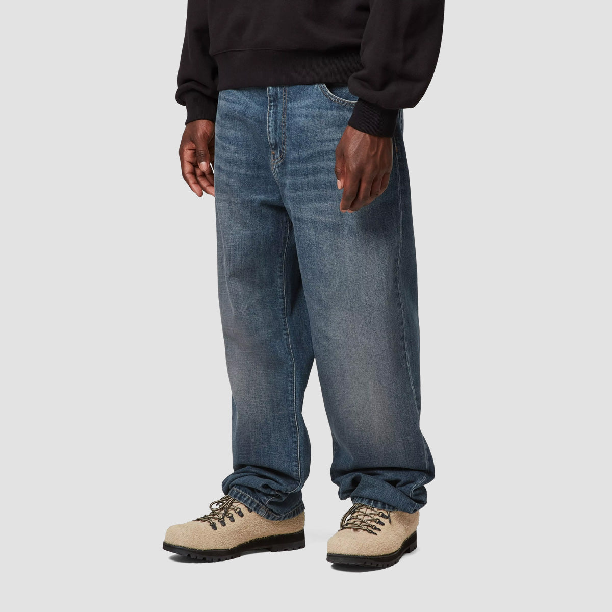 Carhartt WIP Aaron Jeans Blue Dark Used Wash