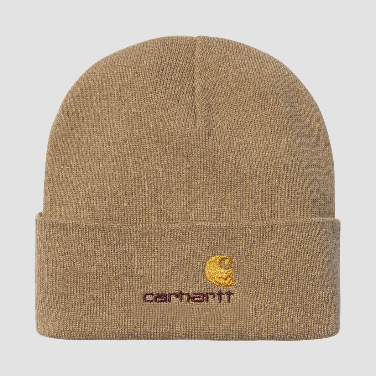 Carhartt WIP American Script Beanie Peanut