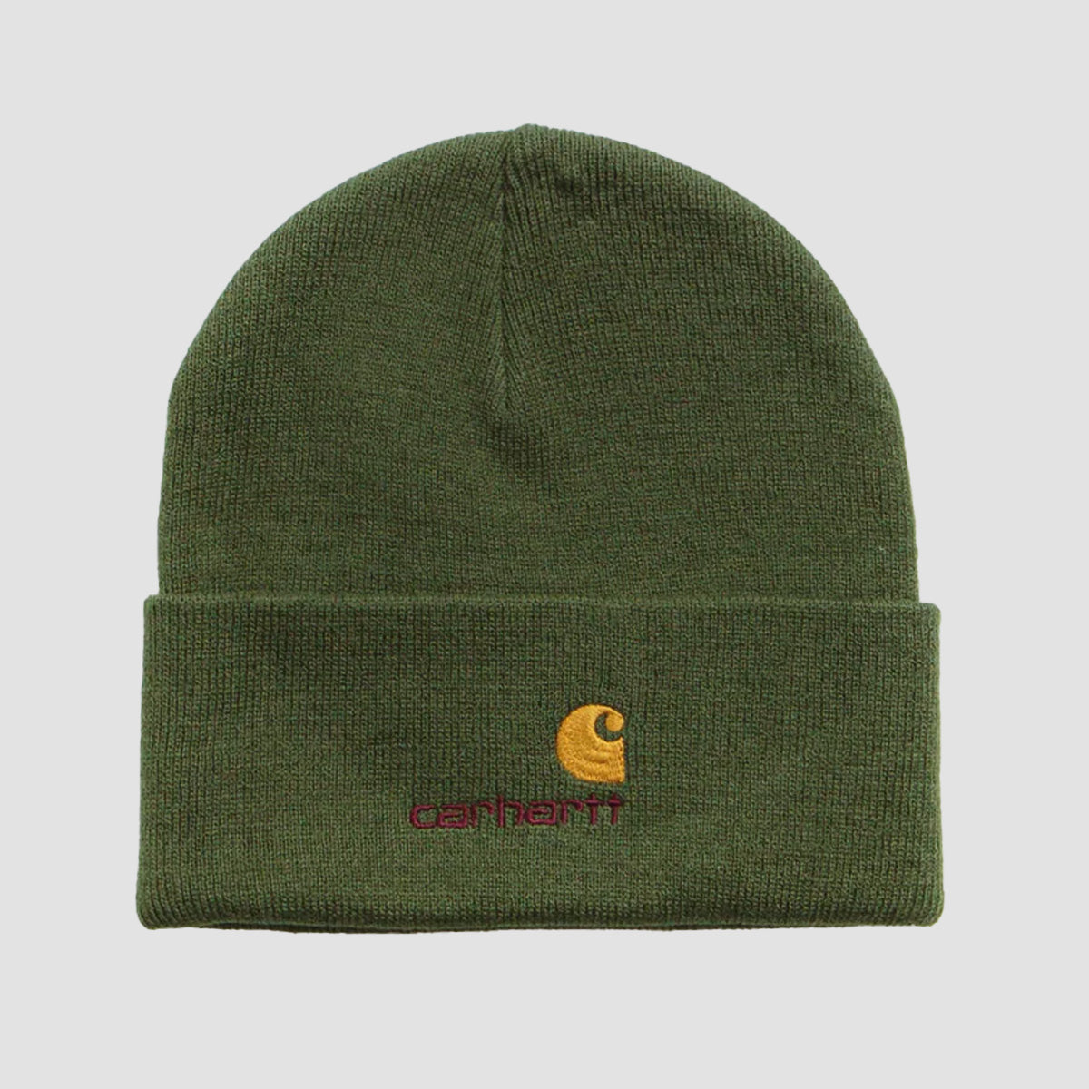 Carhartt WIP American Script Beanie Tarragon