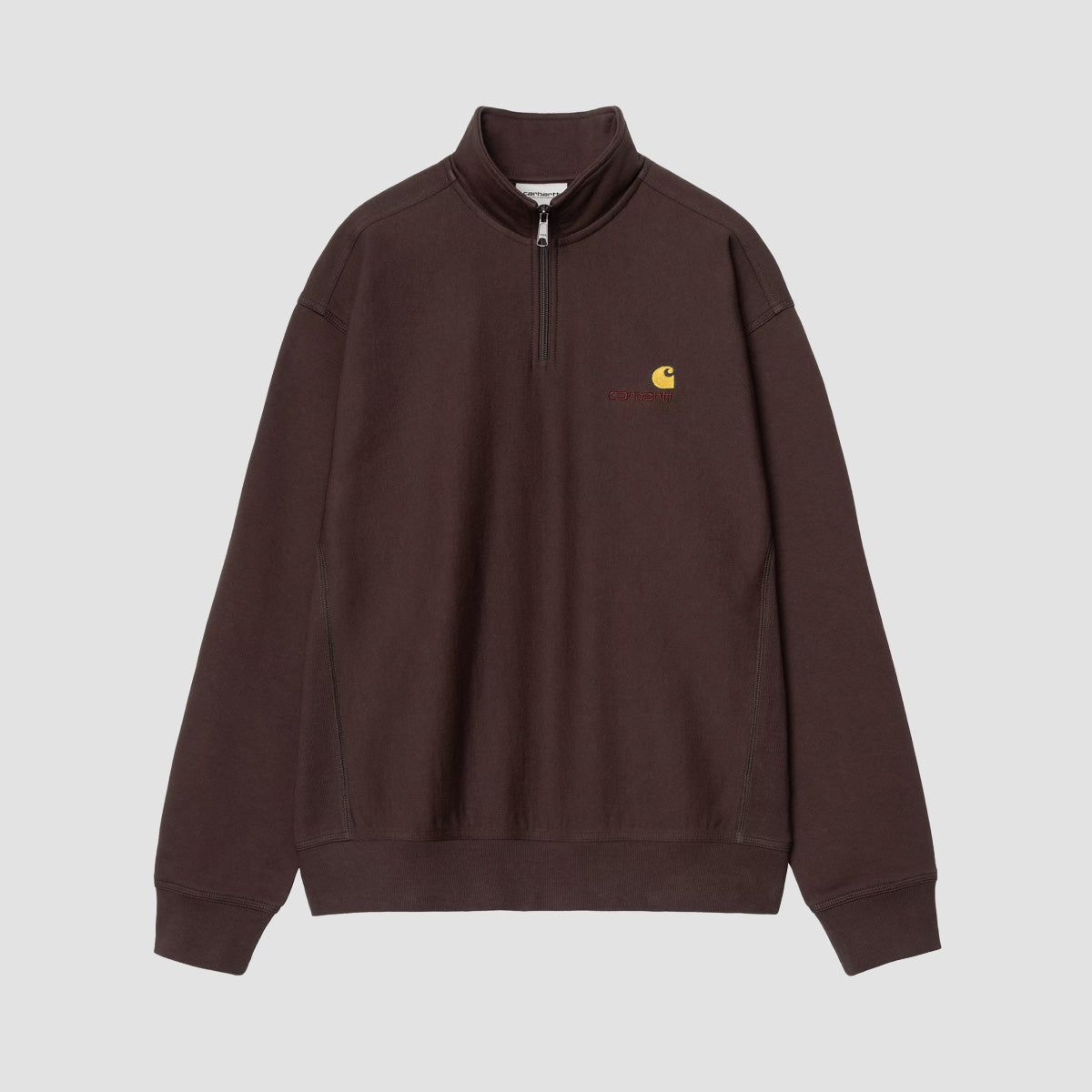 Carhartt WIP American Script Half Zip Sweatshirt Palisander