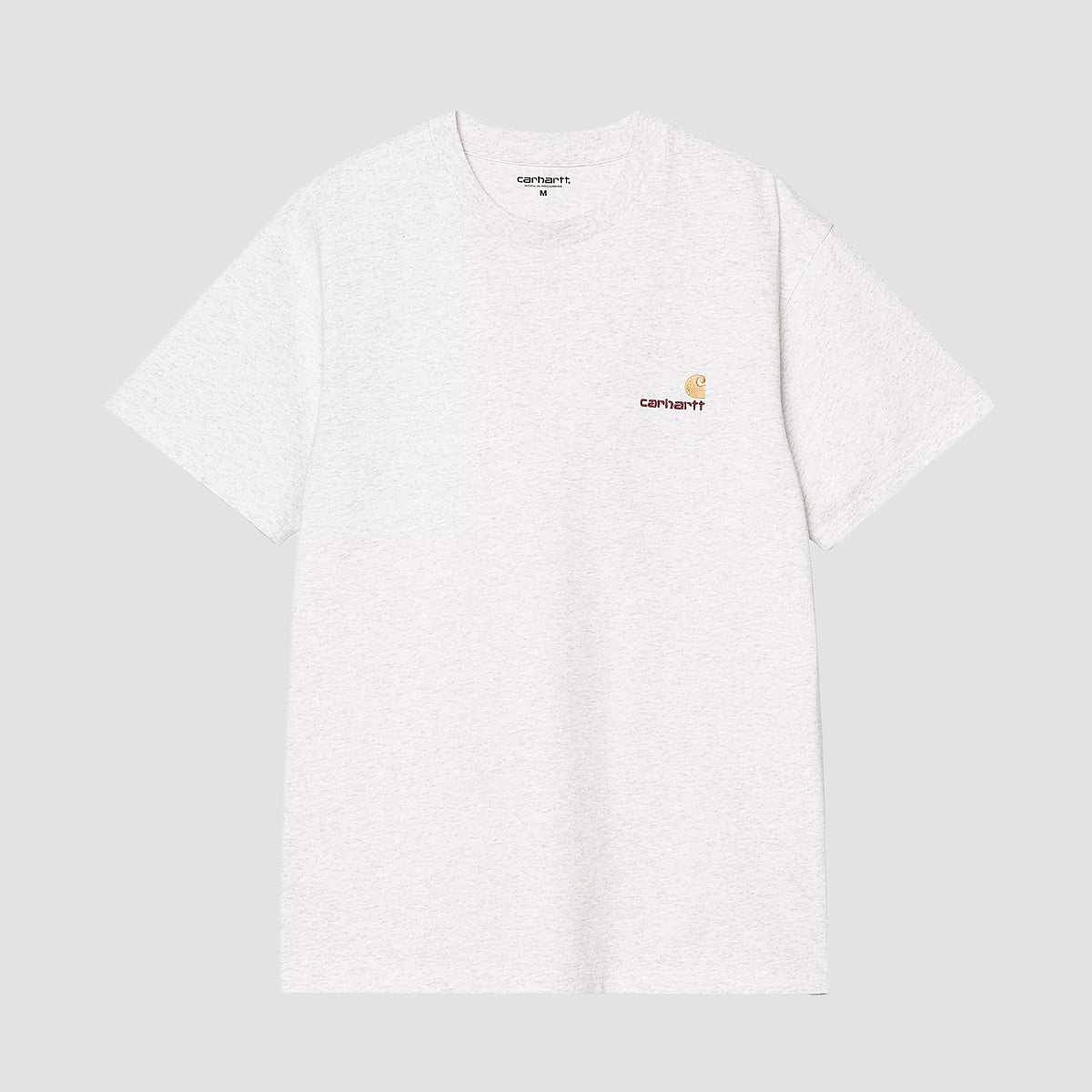 Carhartt WIP American Script T-Shirt Ash Heather
