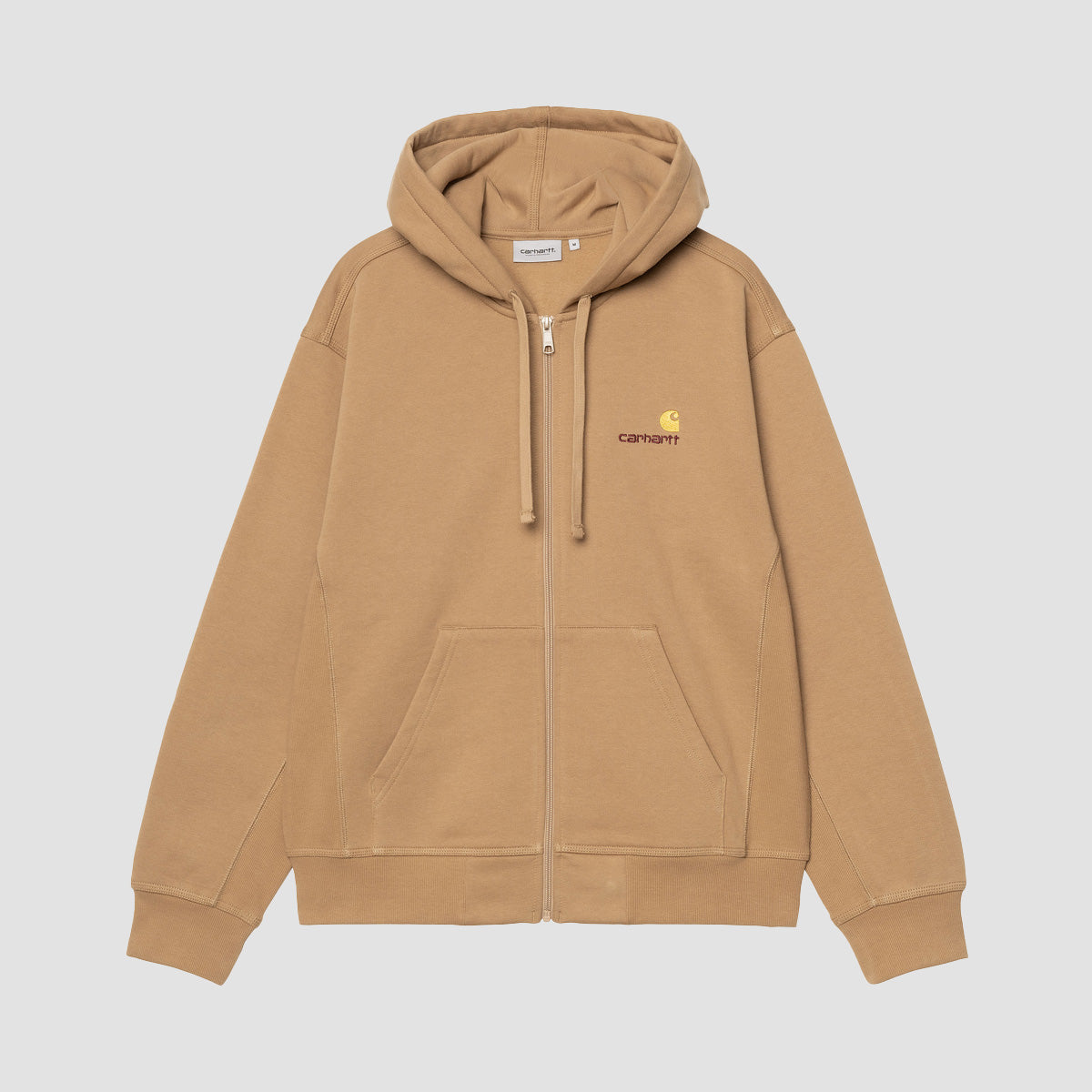 Carhartt WIP American Script Zip Hoodie Peanut