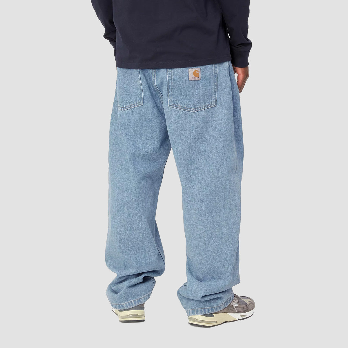 Carhartt WIP Brandon Loose Straight Fit Jeans Blue Stone Bleached