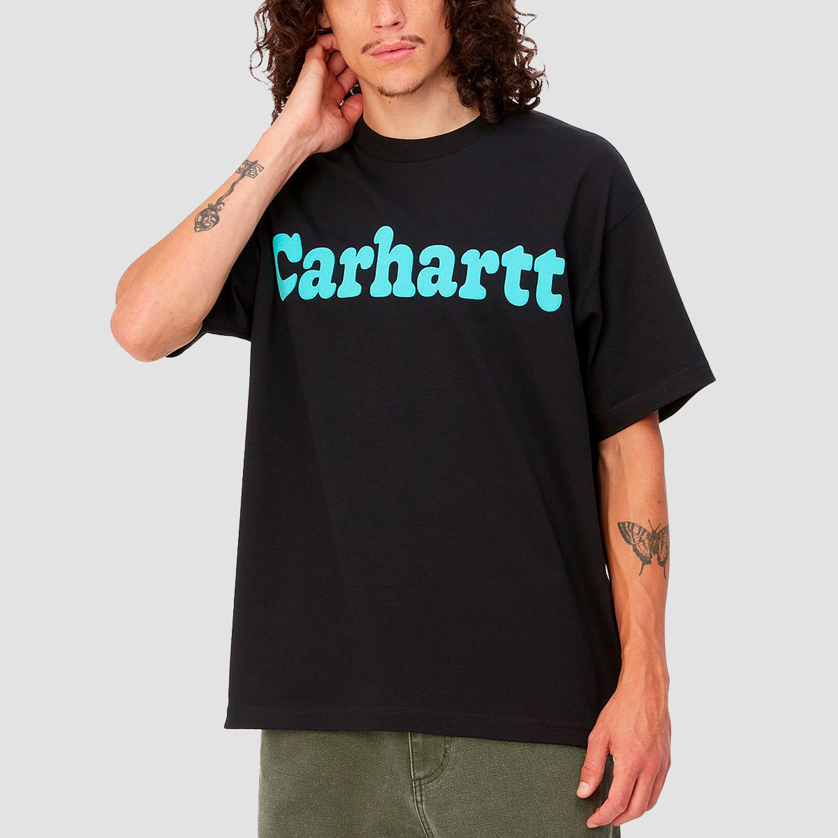 Carhartt WIP Bubbles T-Shirt Black/Turquoise