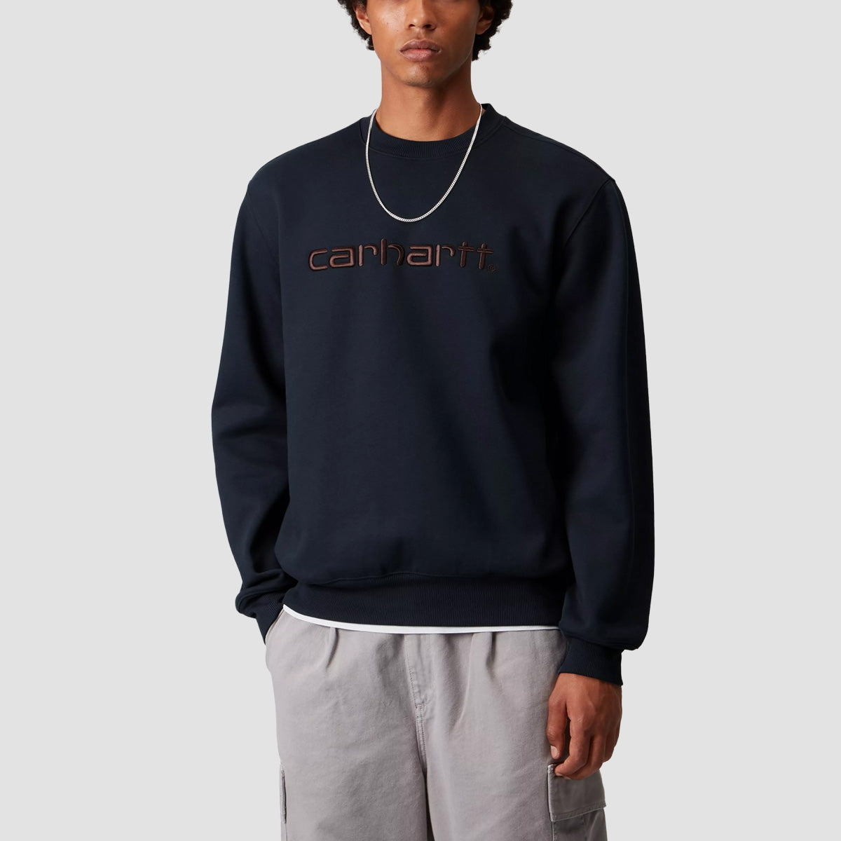 Carhartt WIP Crew Sweatshirt Deep Night/Palisander
