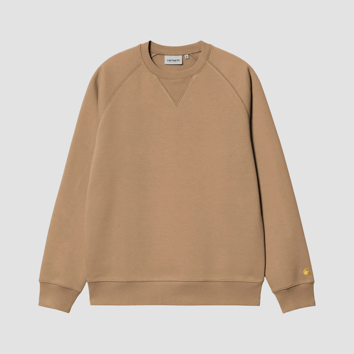 Carhartt WIP Chase Crew Sweatshirt Dusty H Brown/Gold