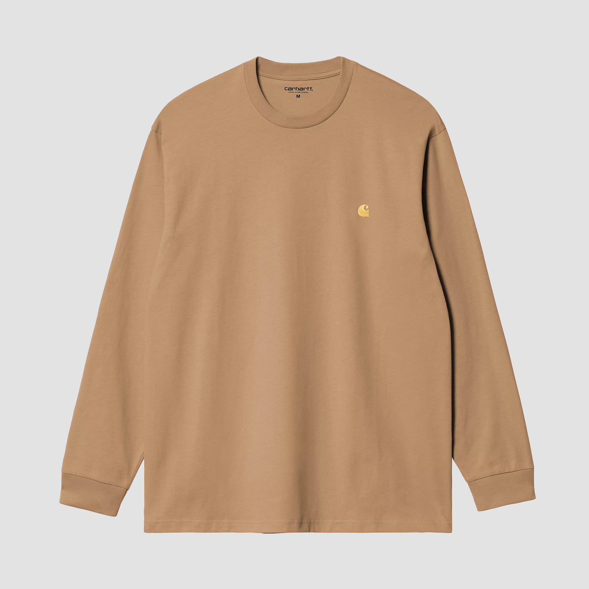 Carhartt WIP Chase Longsleeve T-Shirt Dusty H Brown/Gold