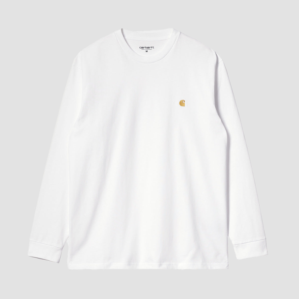 Carhartt WIP Chase Longsleeve T-Shirt White/Gold