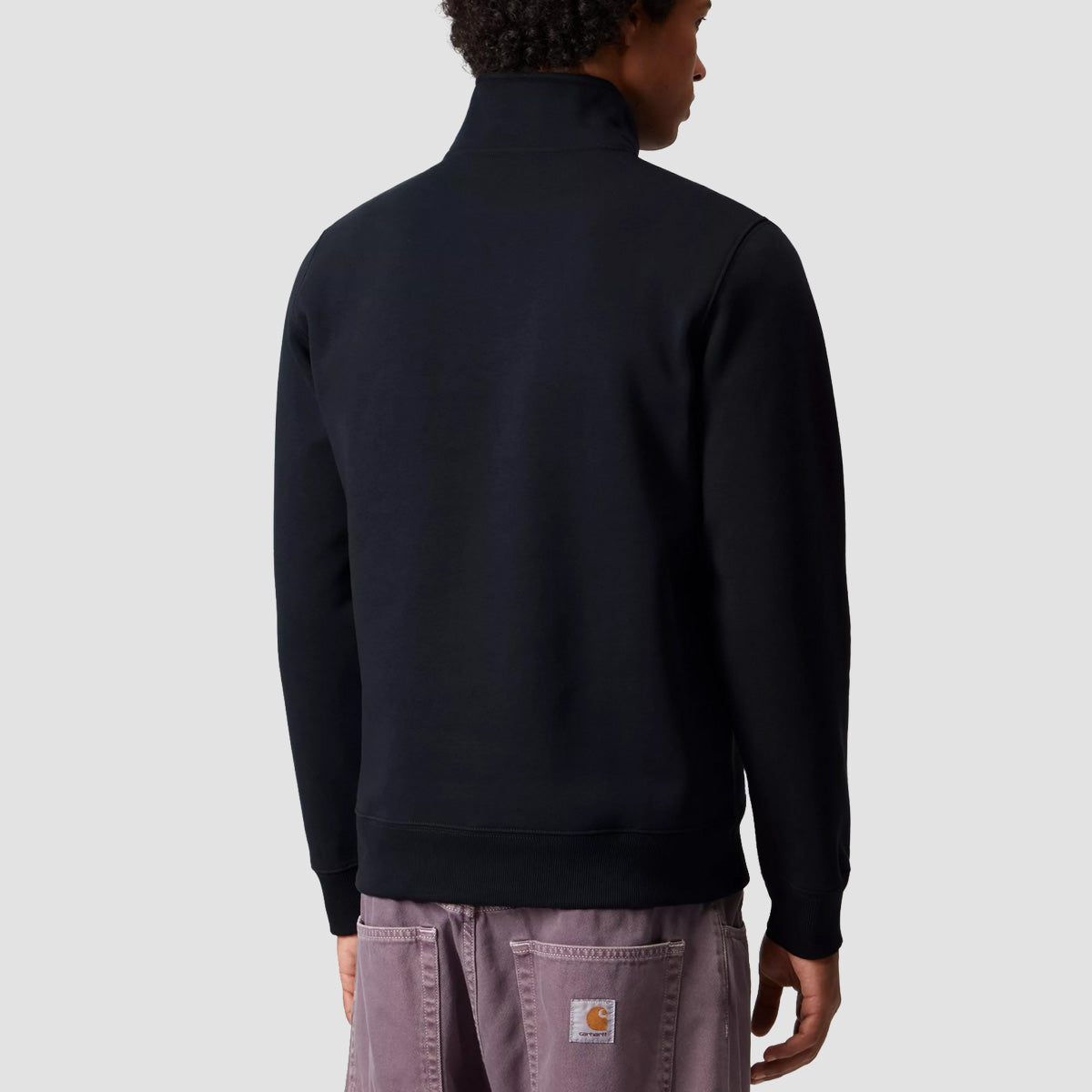 Carhartt WIP Chase Neck Zip Sweatshirt Dark Navy/Gold
