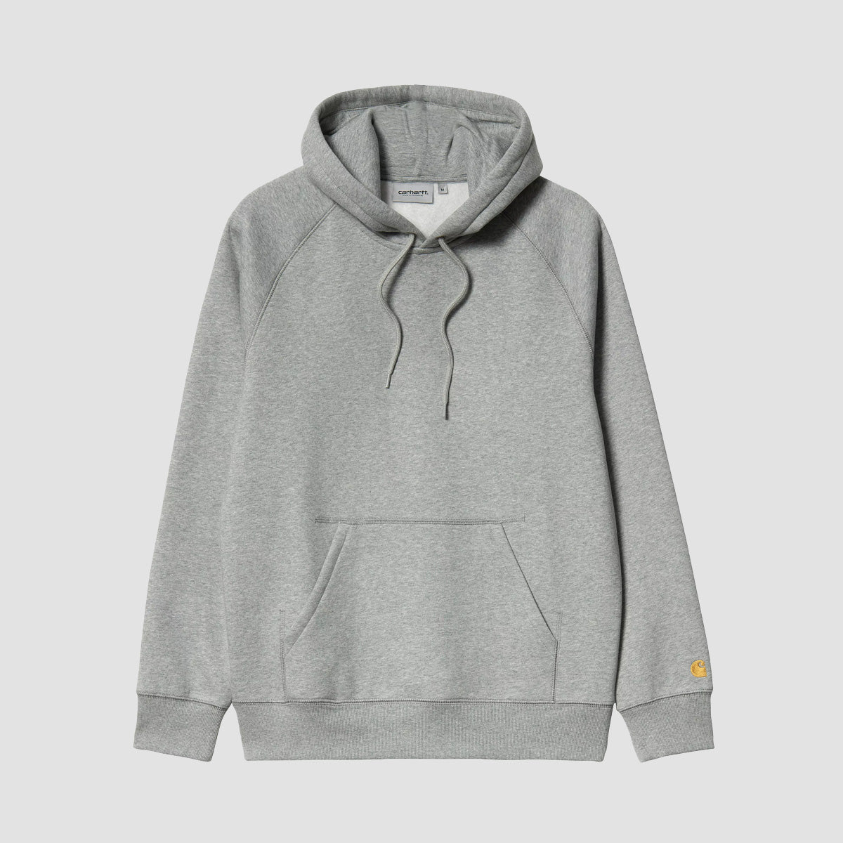 Carhartt WIP Chase Sweat Pullover Hoodie Grey Heather/Gold