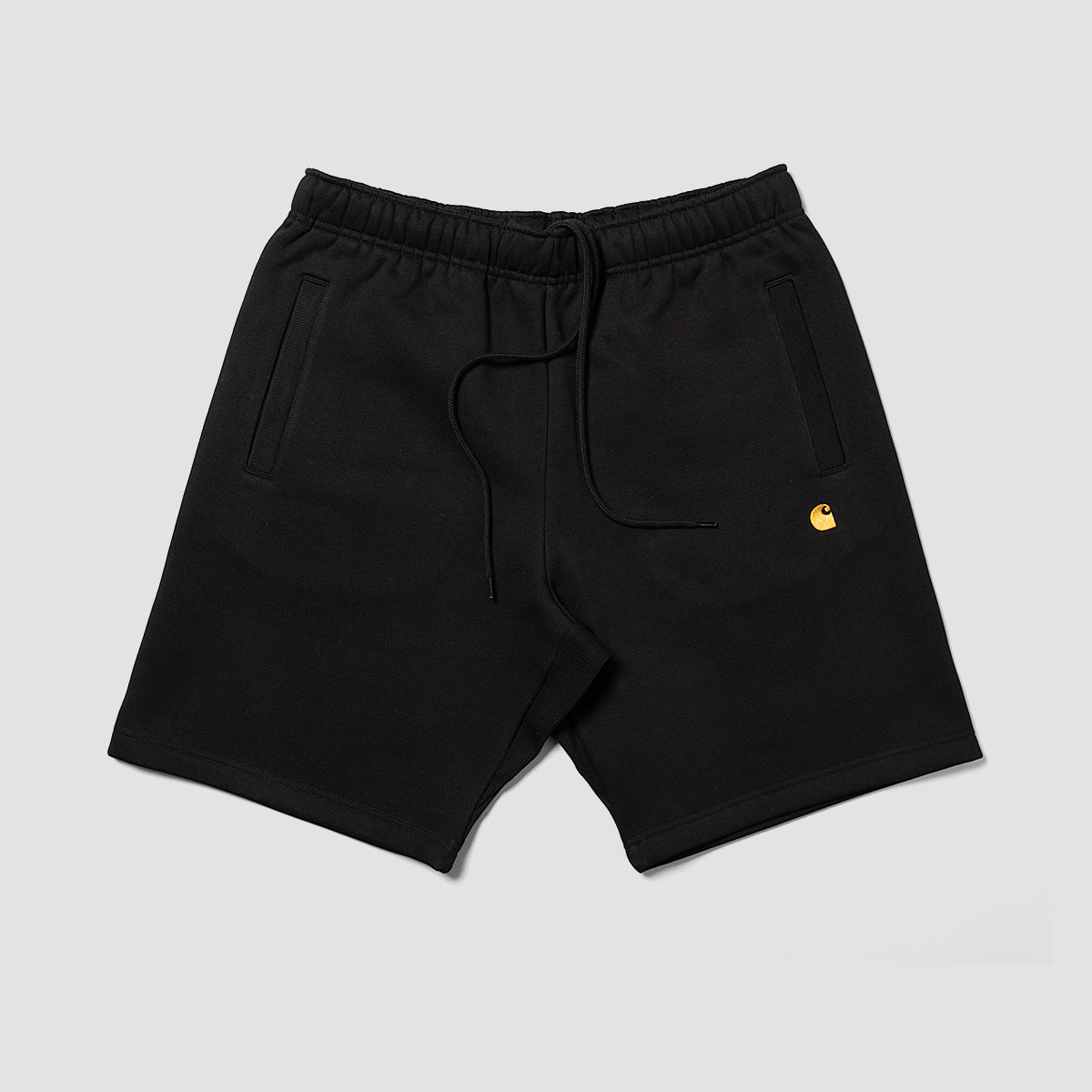 Carhartt WIP Chase Sweat Shorts Black/Gold