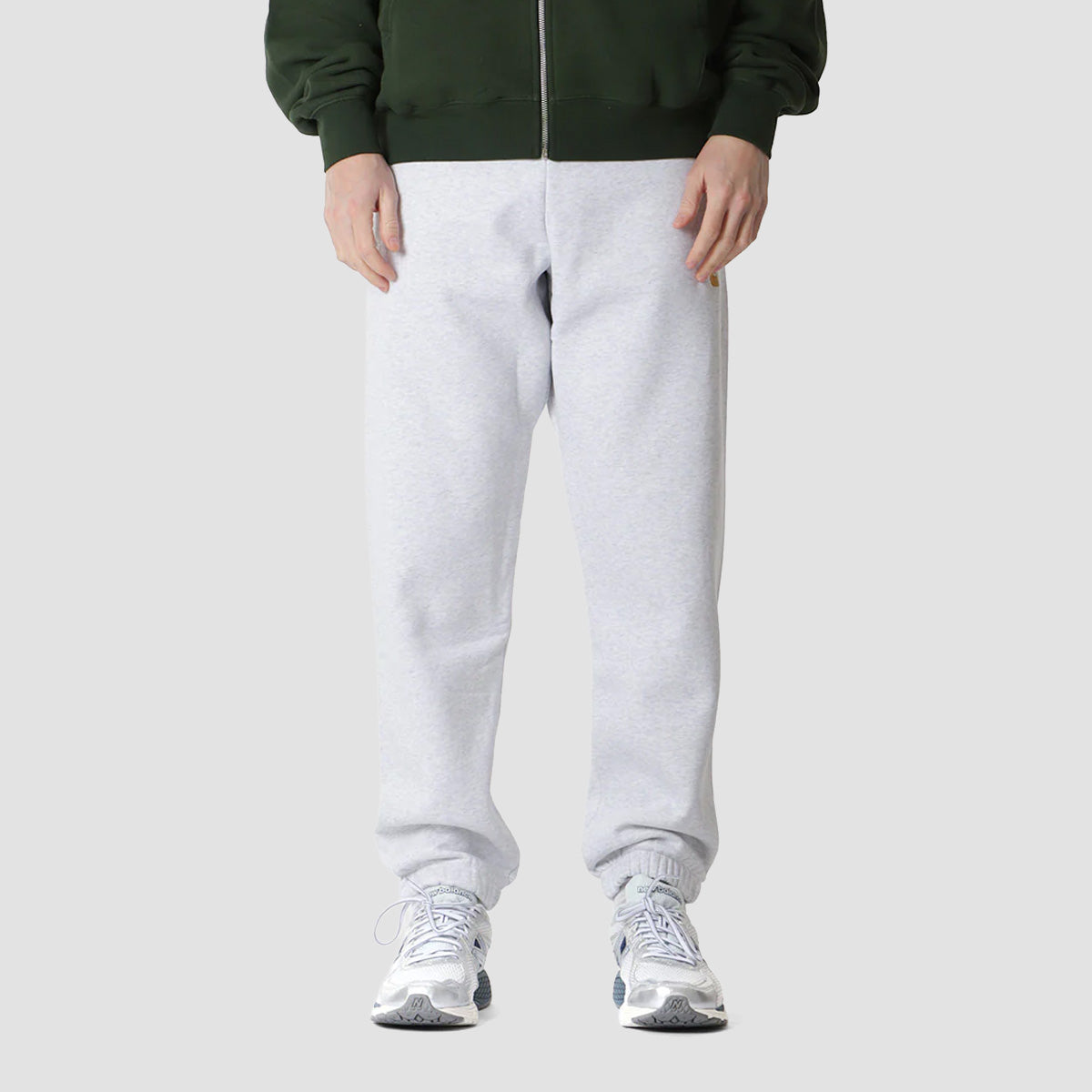 Carhartt WIP Chase Sweatpants Ash Heather/Gold
