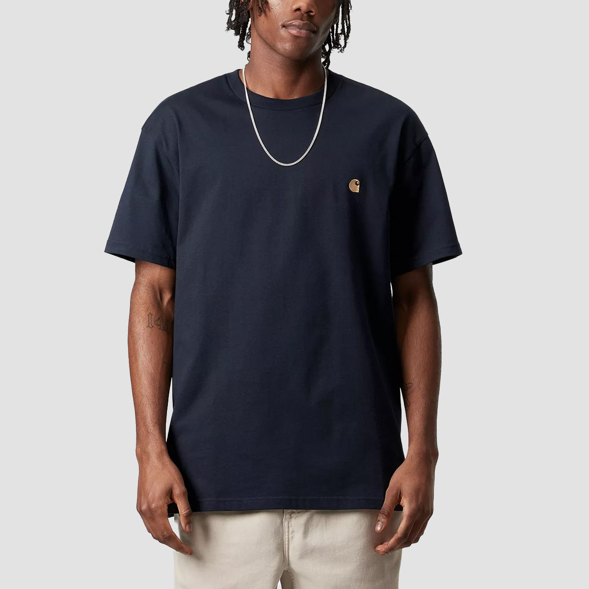 Carhartt WIP Chase T-Shirt Dark Navy/Gold