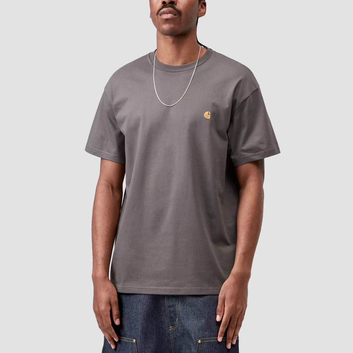 Carhartt WIP Chase T-Shirt Porphyry/Gold