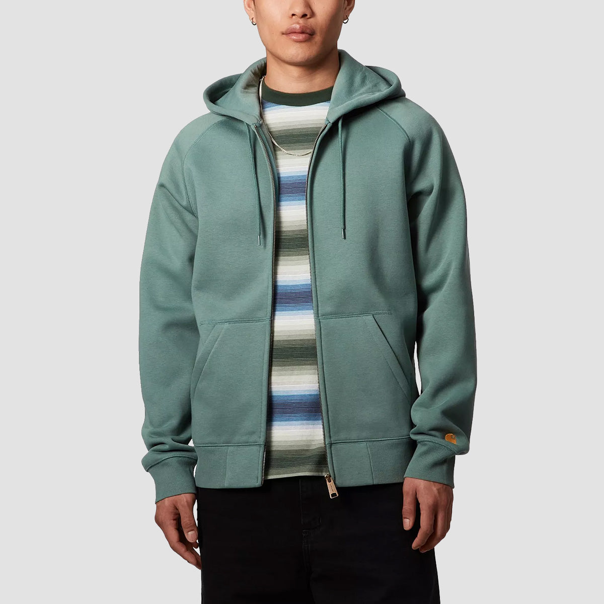 【carhartt】\"Hooded Chase\"フードチェイスフーディ/Silver Pine Carhartt WIP Hooded Chase Jacket | Silver Pine – Page Hooded