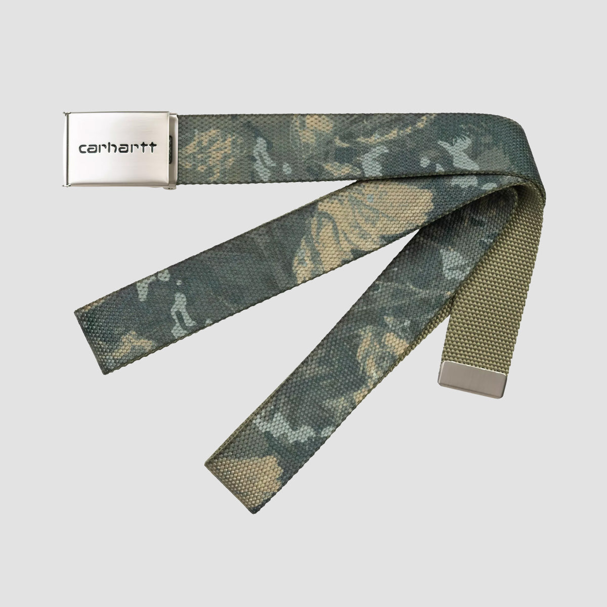 Carhartt WIP Clip Belt Chrome Camo Combi/Green