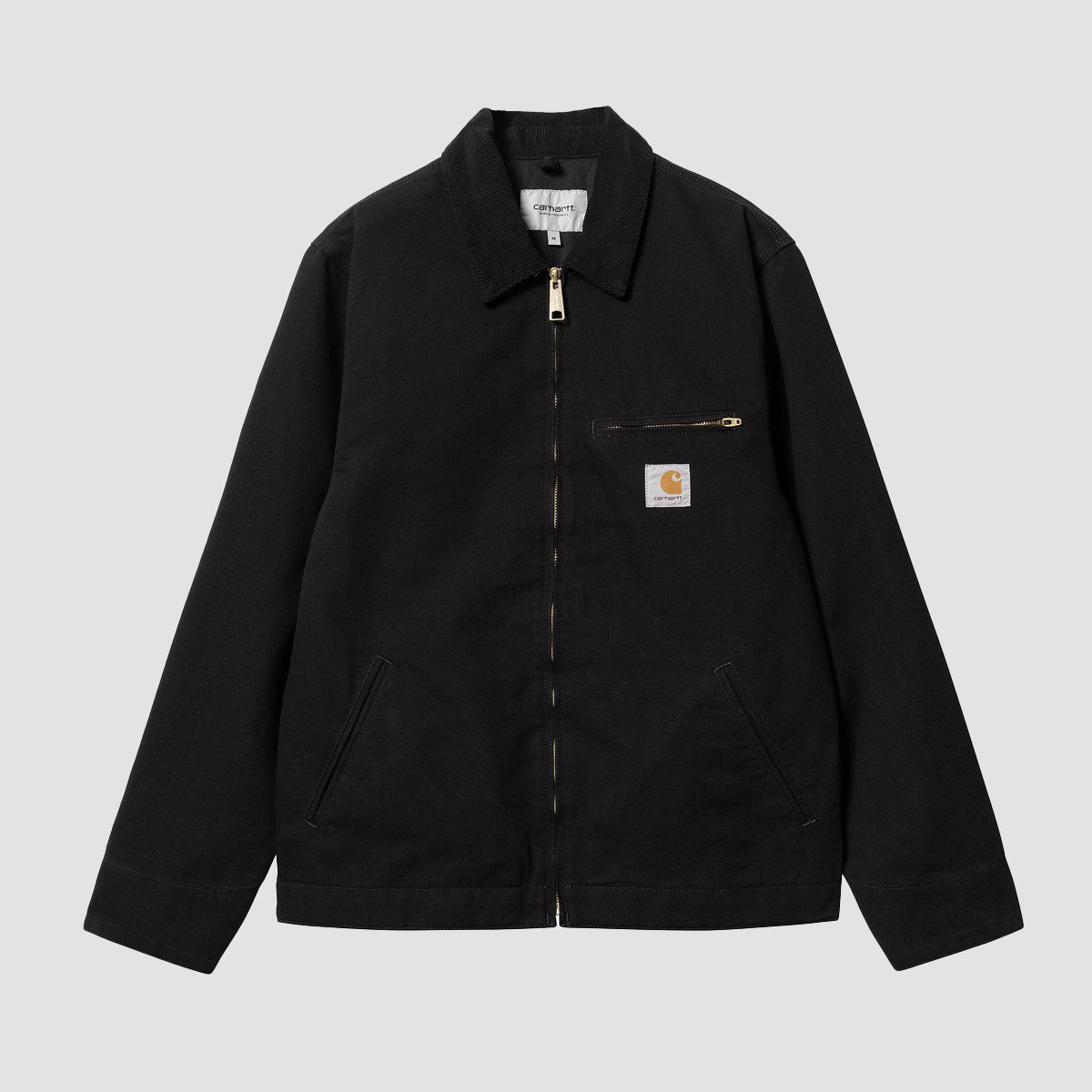 Carhartt WIP Detroit Jacket Black/Black Rinsed