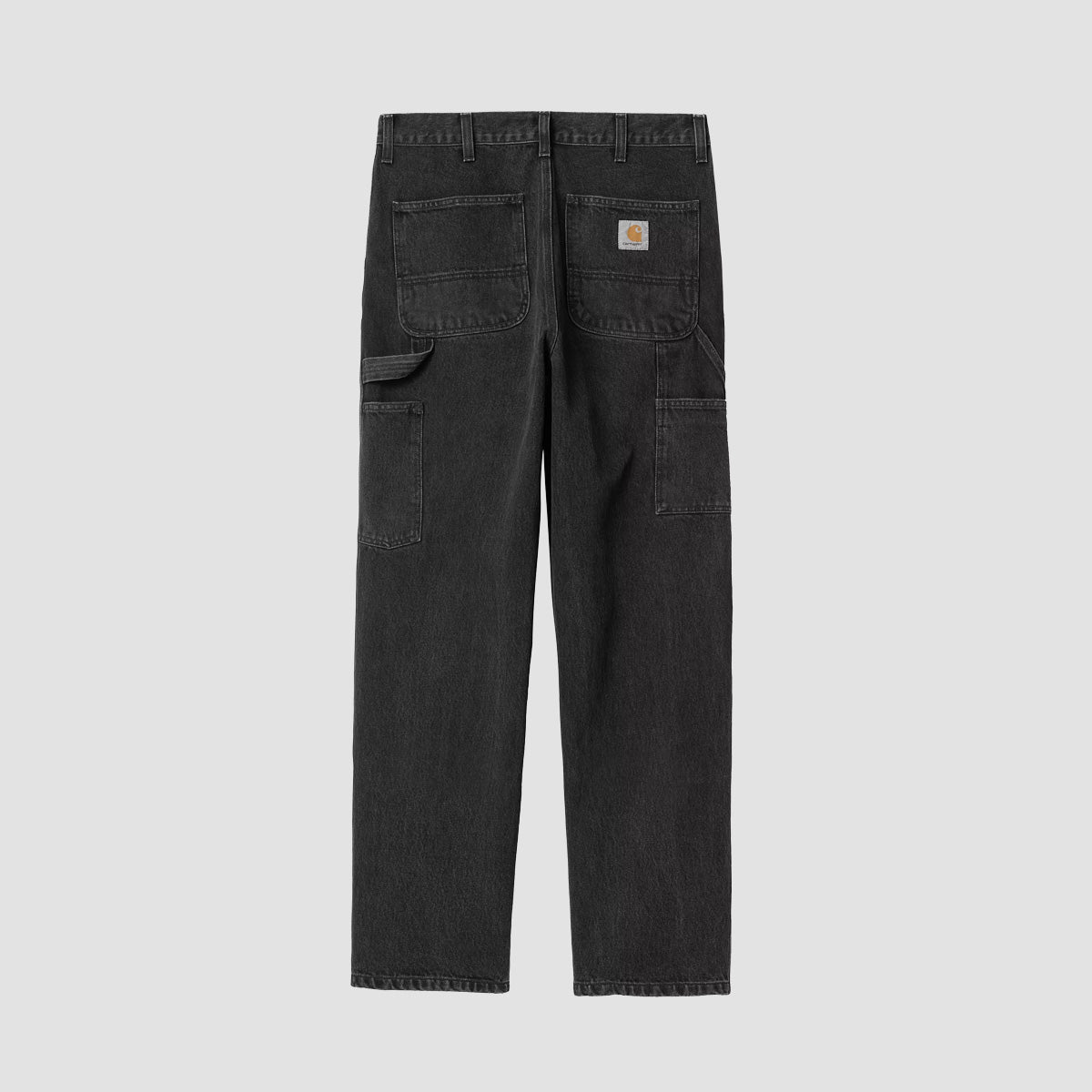 Carhartt WIP Double Knee Relaxed Fit Jeans Black Stone Washed