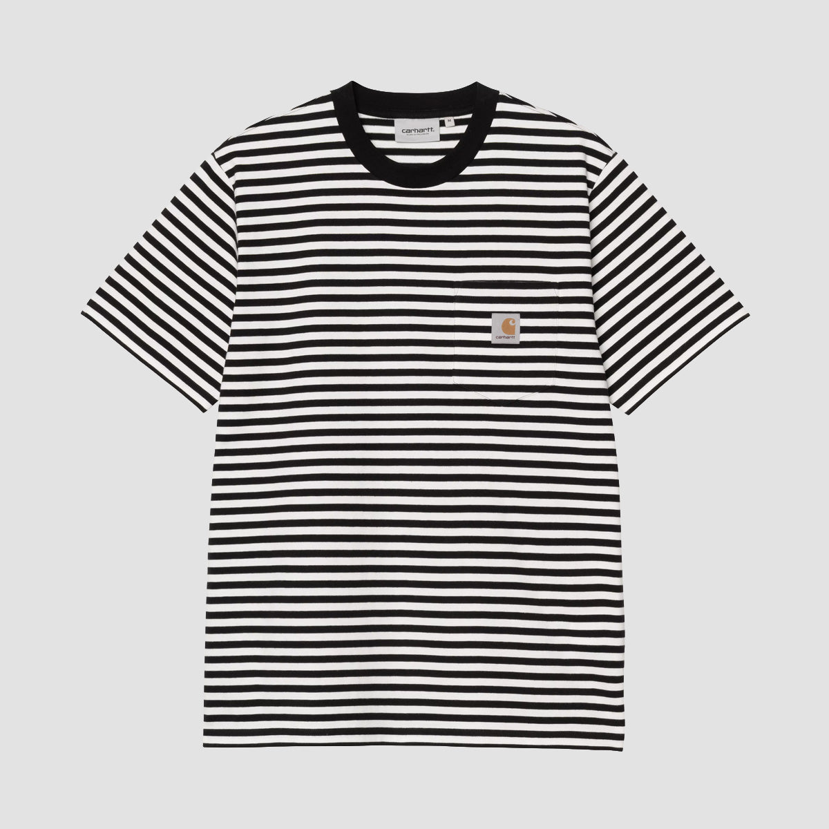 Carhartt WIP Ezra Stripe Pocket T-Shirt Black/Wax