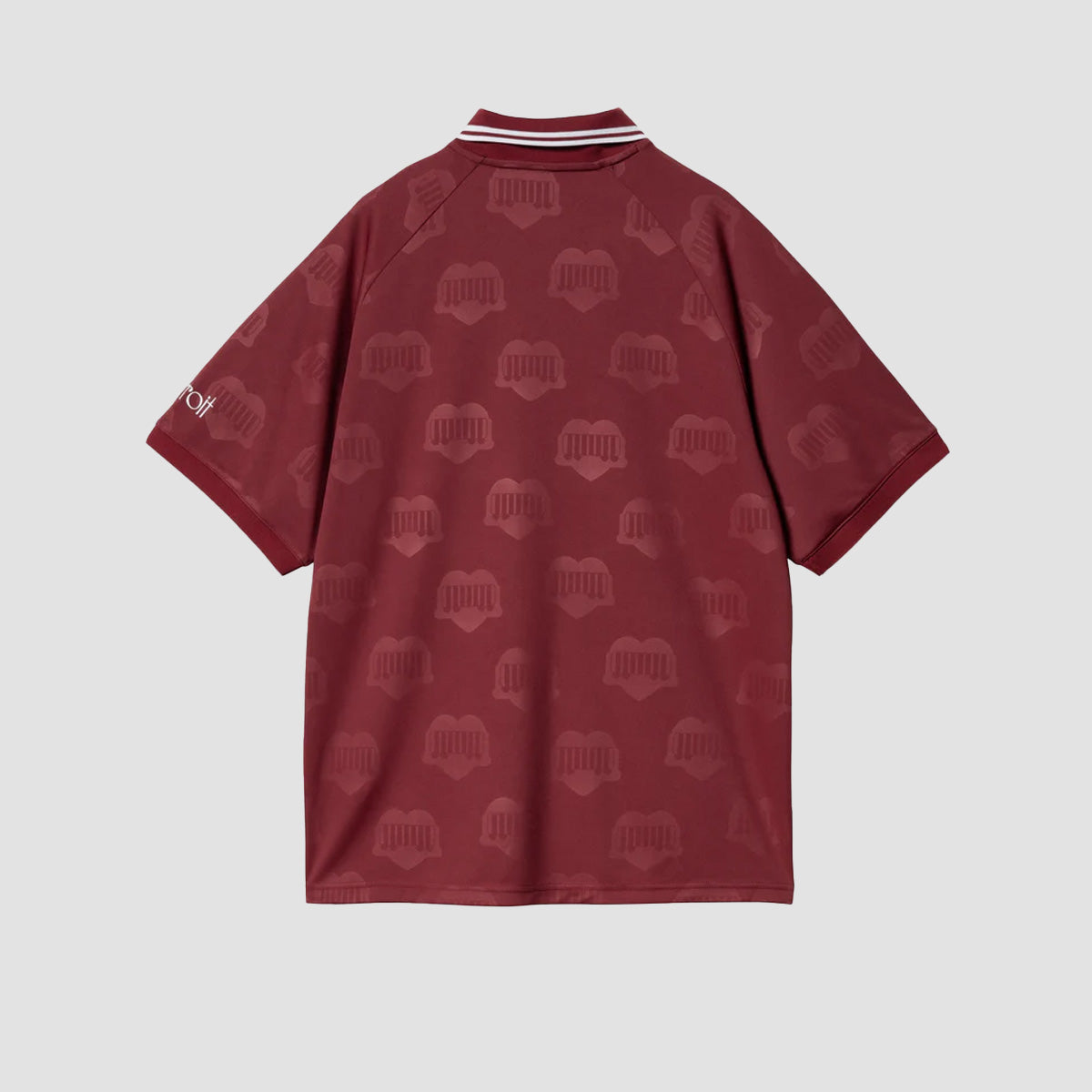 Carhartt WIP Hartt's Football T-Shirt Heart Train Jacquard Mulberry