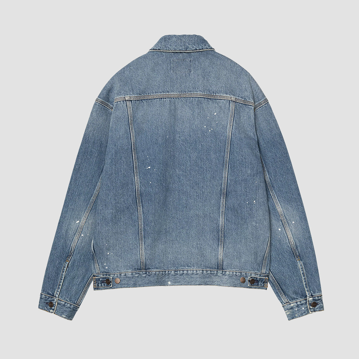 Carhartt WIP Helston Jacket Blue Destroy Wash/Splatter