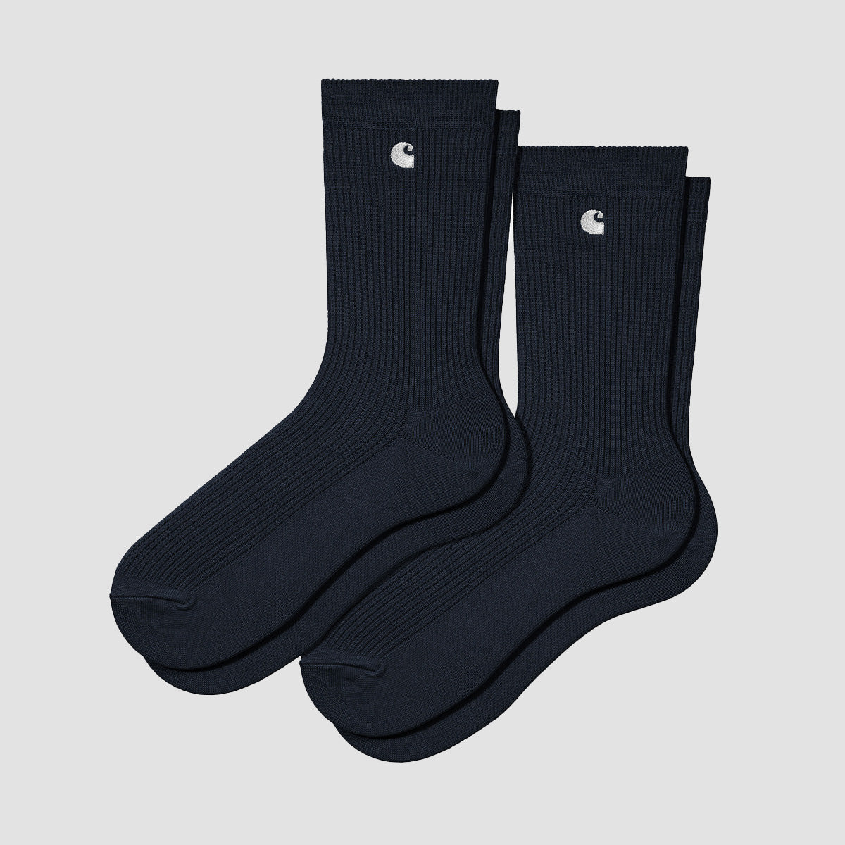 Carhartt WIP Madison Pack Socks 2 Pack Dark Navy/White