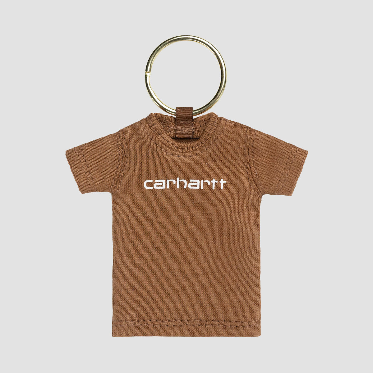 Carhartt WIP Mini Script T-Shirt Keychain Hamilton Brown