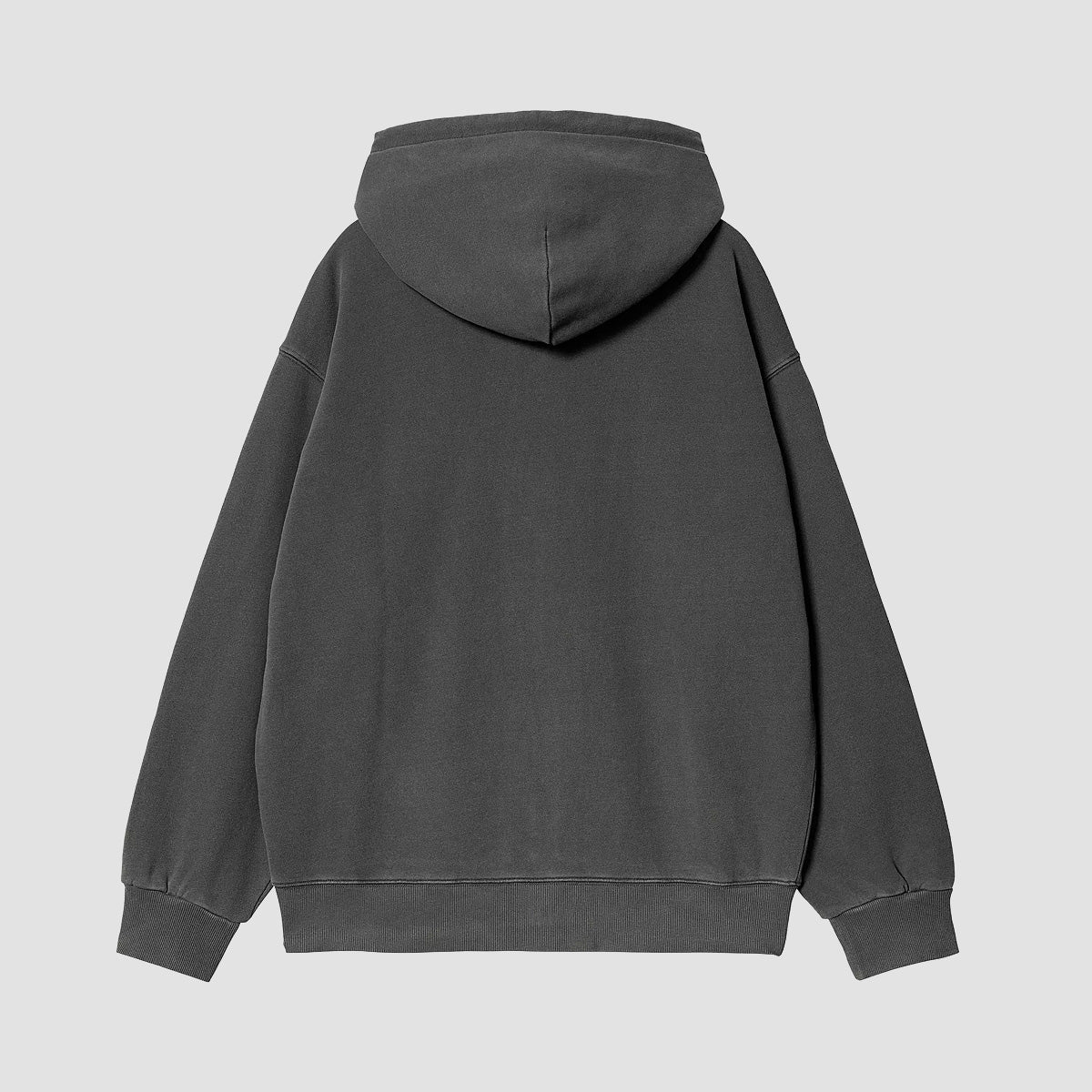 Carhartt WIP Nelson Zip Hoodie Black Garment Dyed