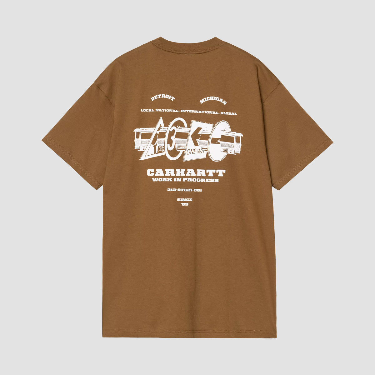 Carhartt WIP Runaway T-Shirt Hamilton Brown/White