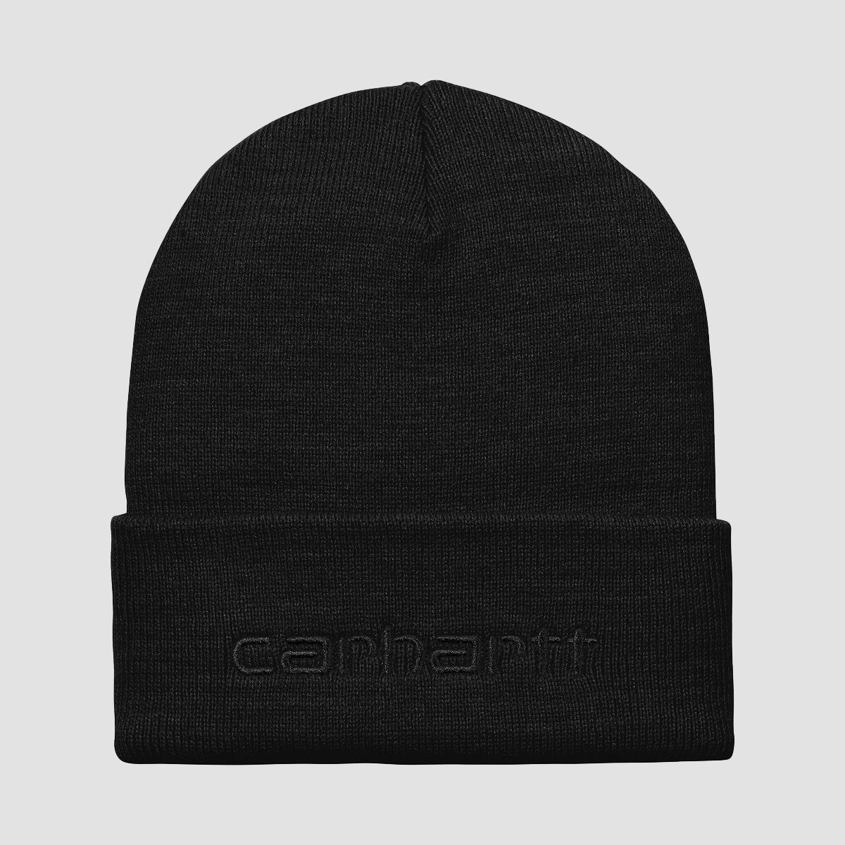 Carhartt WIP Script Beanie Black/Black