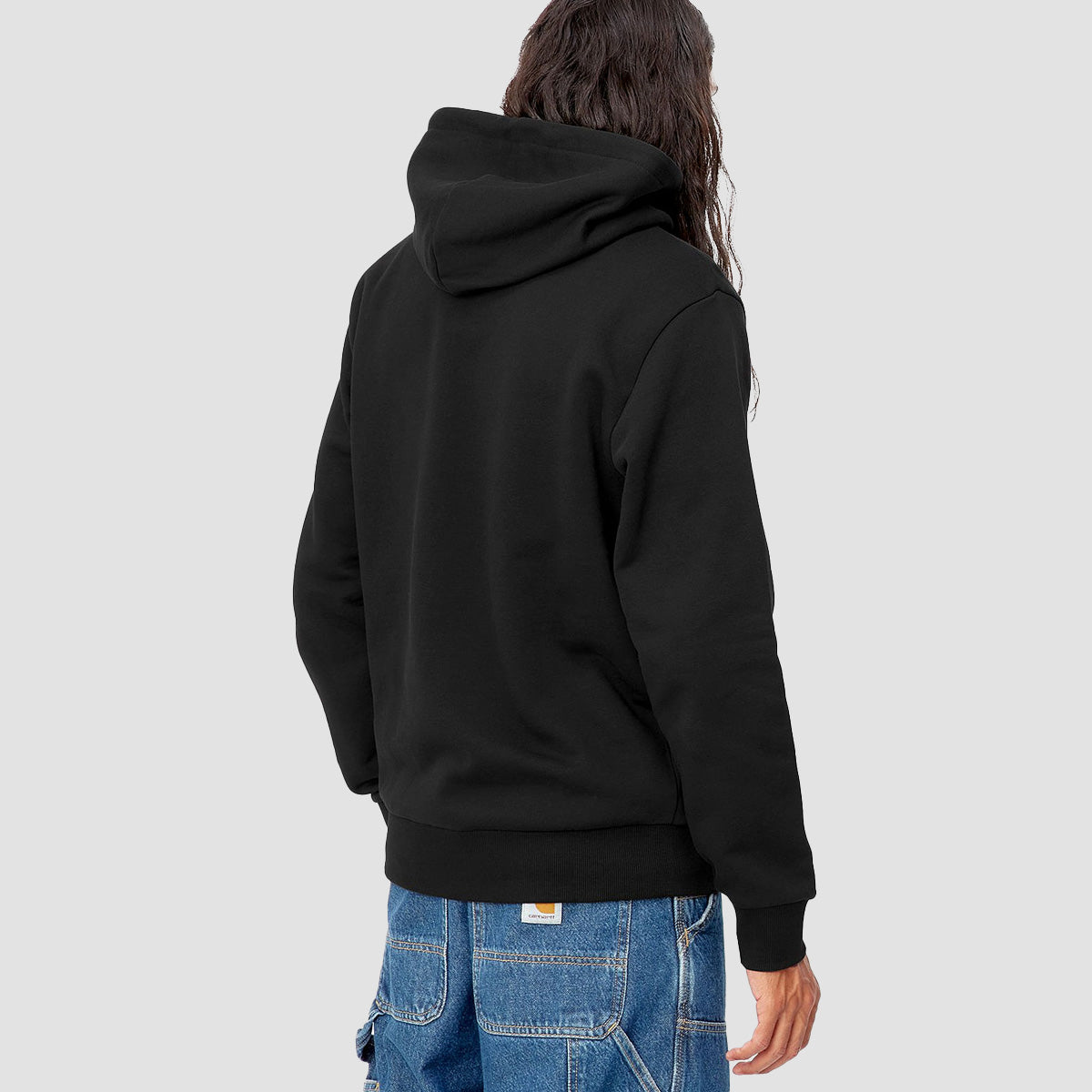 Carhartt WIP Script Embroidery Pullover Hoodie Black/White