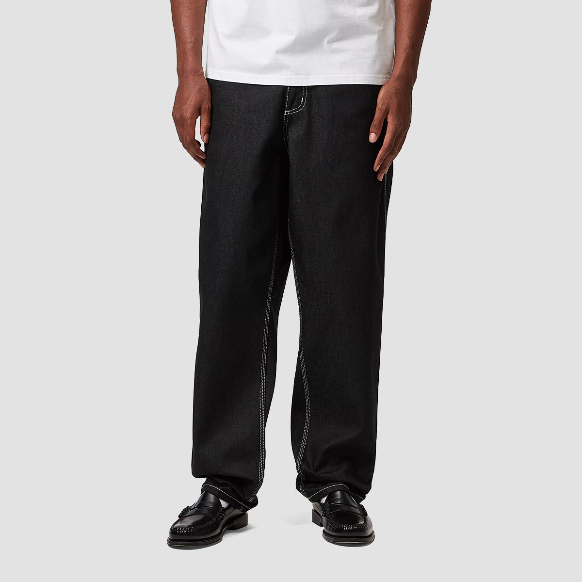Carhartt WIP Simple Relaxed Fit Jeans Black One Wash