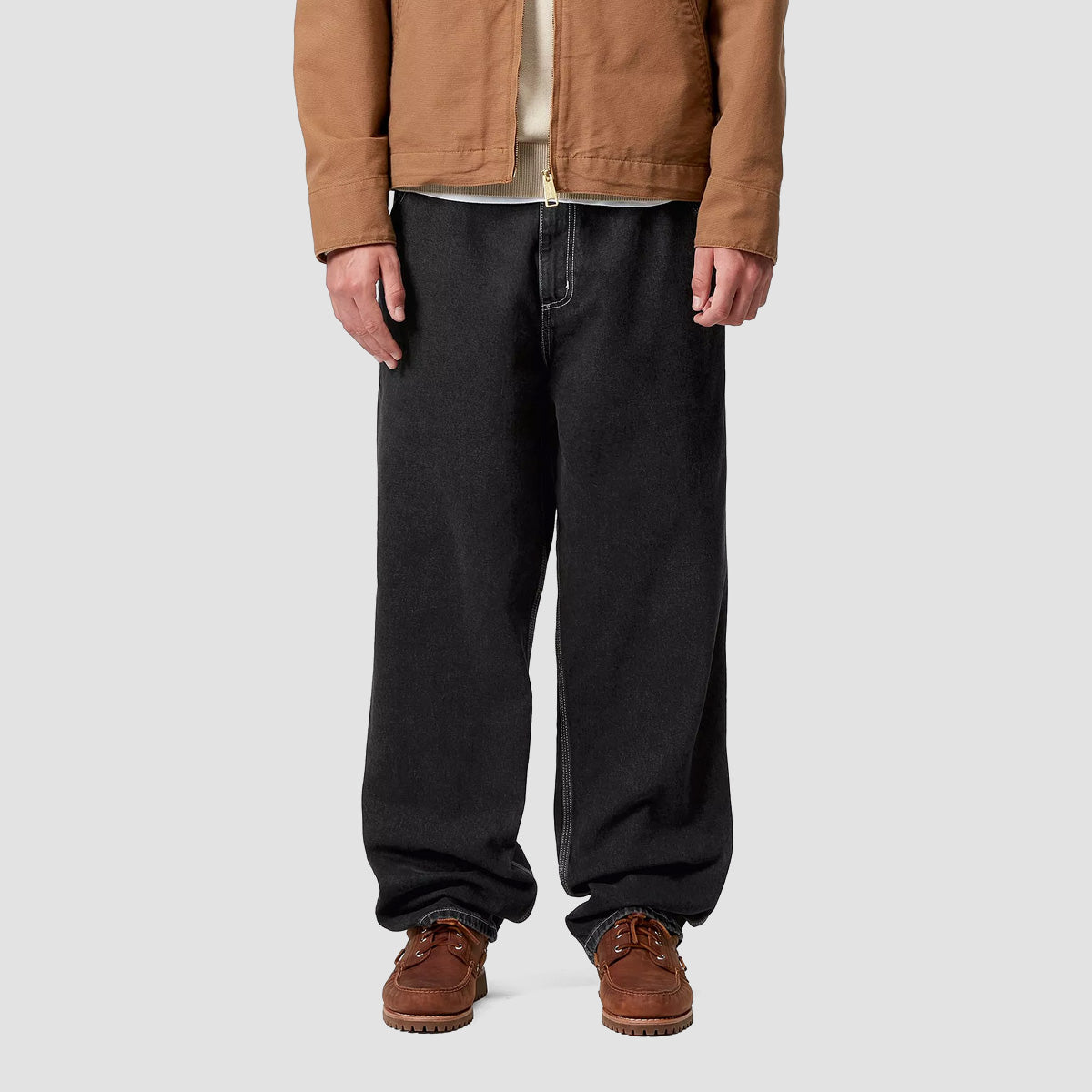 Carhartt WIP Simple Relaxed Fit Jeans Black Stone Washed