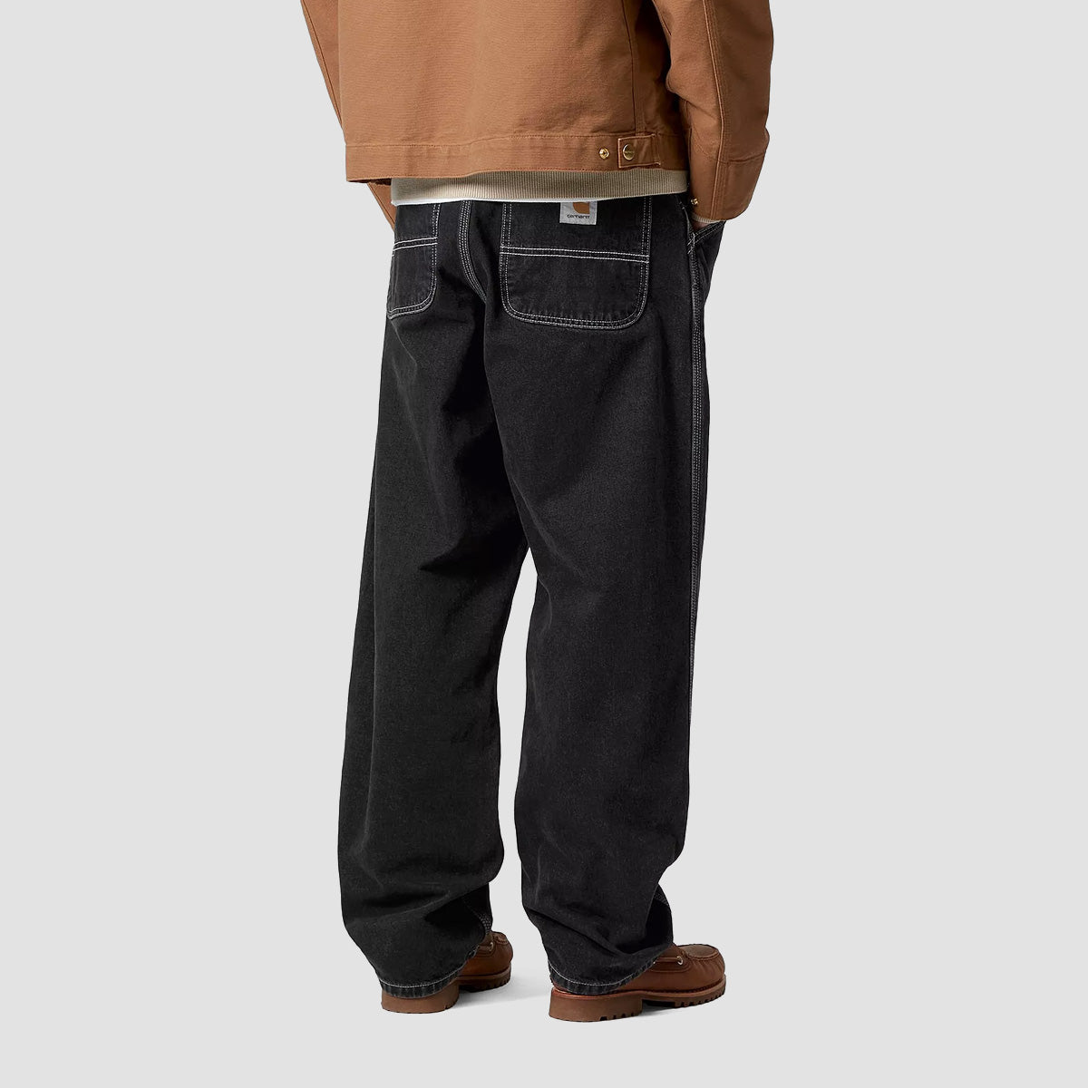 Carhartt WIP Simple Relaxed Fit Jeans Black Stone Washed