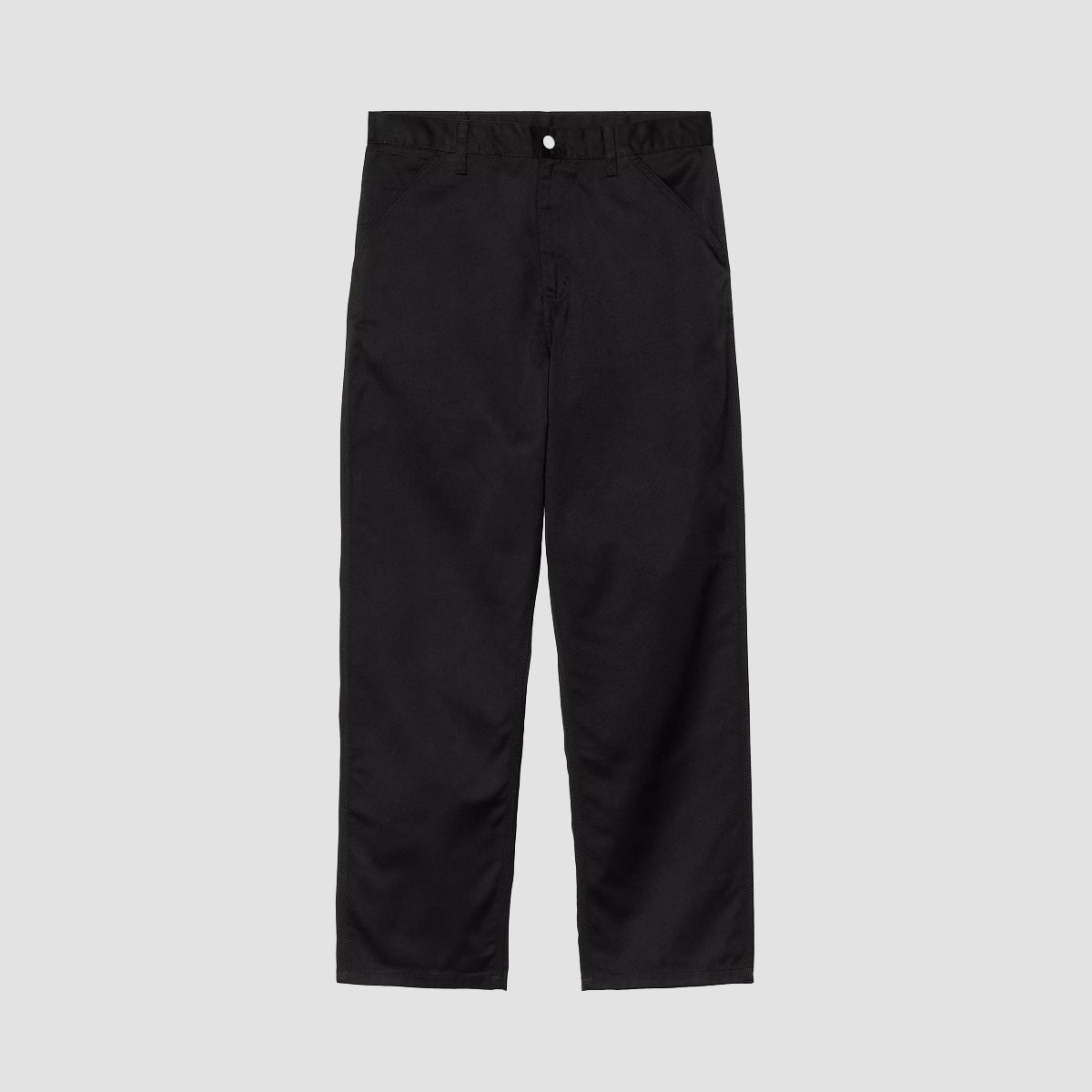 Carhartt WIP Simple Relaxed Straight Fit Pants Black Rinsed