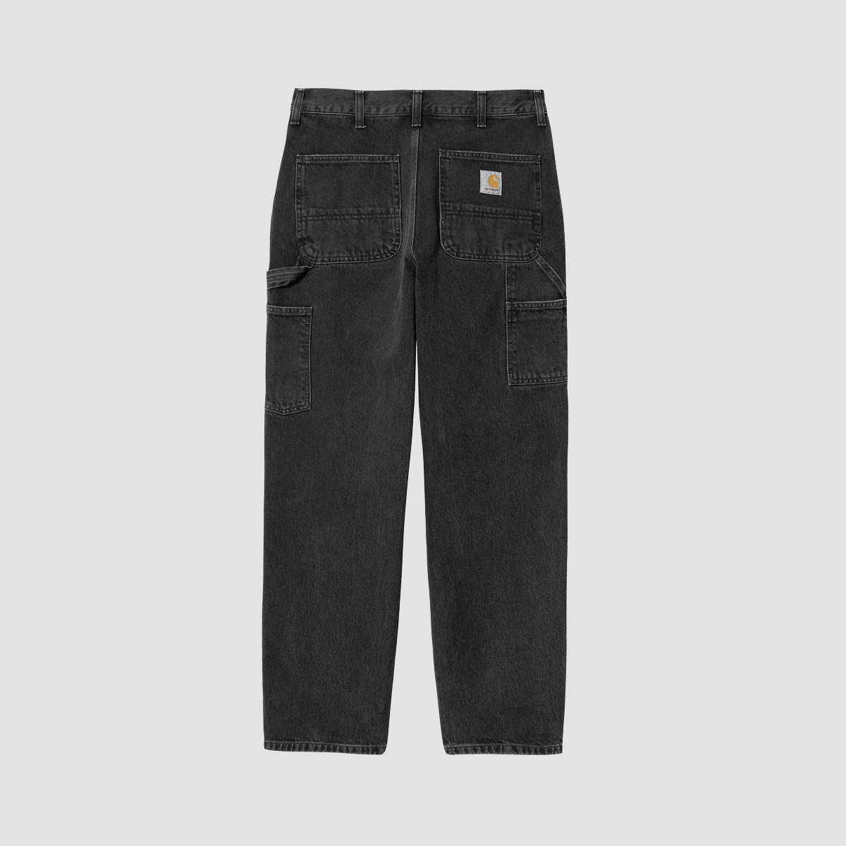 Carhartt WIP Single Knee Relaxed Fit Jeans Black Stone Washed