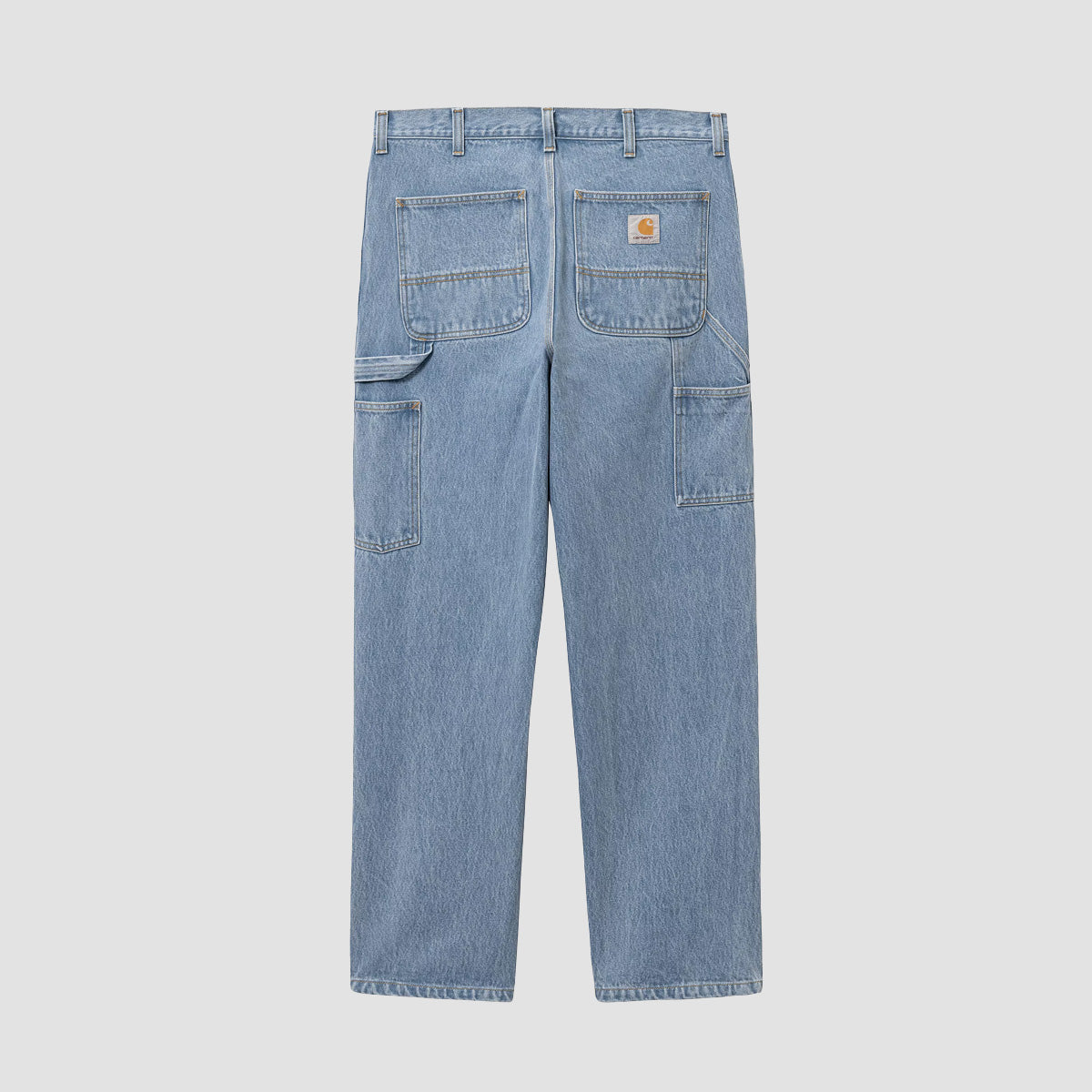 Carhartt WIP Single Knee Relaxed Straight Fit Jeans Blue Stone Bleached