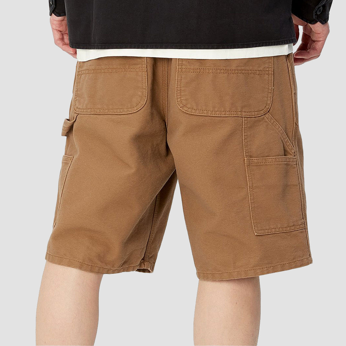 Carhartt WIP Single Knee Shorts Hamilton Brown Rinsed