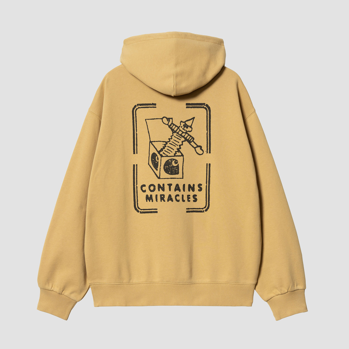 Carhartt WIP Stamp Pullover Hoodie Bourbon/Black Stone Washed