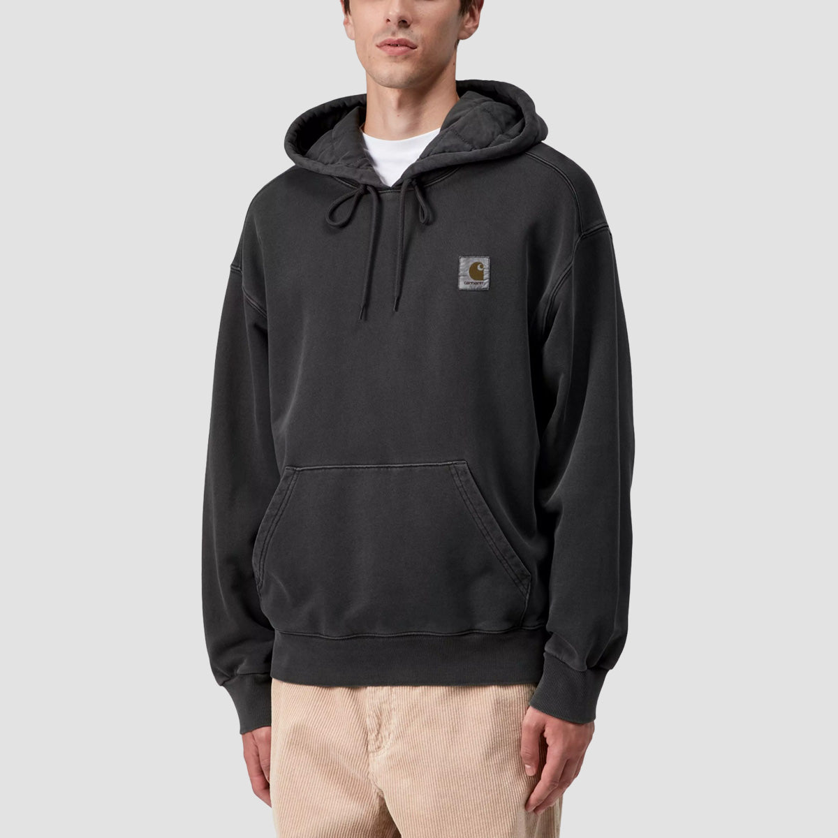 Carhartt WIP Vista Pullover Hoodie Black Garment Dyed