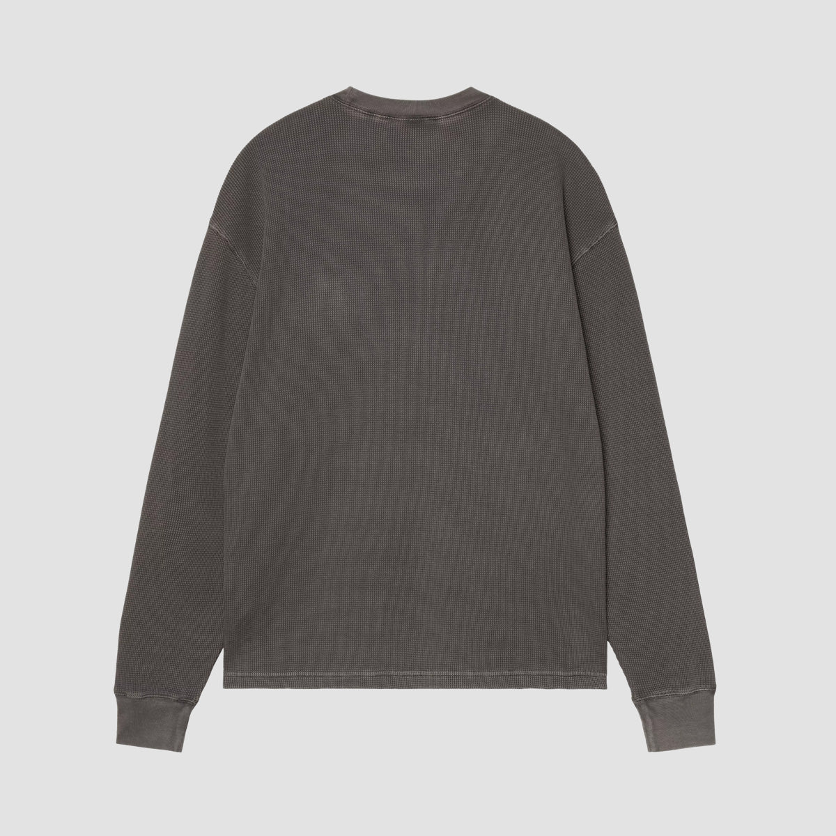 Carhartt WIP Vista Waffle Longsleeve T-Shirt Black Garment Dyed